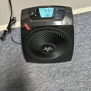 Vornado Black Personal Space Heater with Digital Display